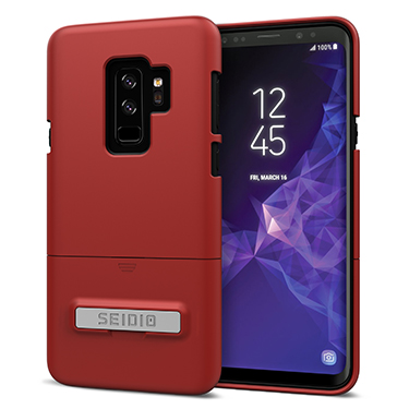 Surface with Kickstand for Samsung Galaxy S9+ (Dark Red /Black)